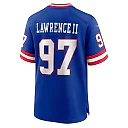 Zennovawear Men's New York Giants Dexter Lawrence II Royal Classic Game Player Jersey