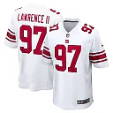 Zennovawear Men's New York Giants Dexter Lawrence II White Game Player Jersey