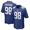 Zennovawear Men's New York Giants D.J. Davidson Royal Game Player Jersey
