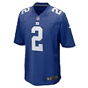 Zennovawear Men's New York Giants Drew Lock Royal Team Game Jersey