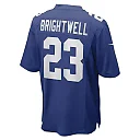 Zennovawear Men's New York Giants Gary Brightwell Royal Team Game Player Jersey
