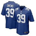 Zennovawear Men's New York Giants Gervarrius Owens Royal Team Game Jersey