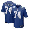 Zennovawear Men's New York Giants Greg Van Roten Royal Team Game Jersey