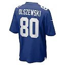 Zennovawear Men's New York Giants Gunner Olszewski Royal Team Game Jersey