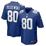 Zennovawear Men's New York Giants Gunner Olszewski Royal Team Game Jersey