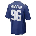 Zennovawear Men's New York Giants Henry Mondeaux Royal Game Player Jersey
