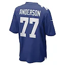 Zennovawear Men's New York Giants Jack Anderson Royal Game Player Jersey