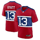 Zennovawear Men's New York Giants Jalin Hyatt Century Red Alternate Player Game Jersey