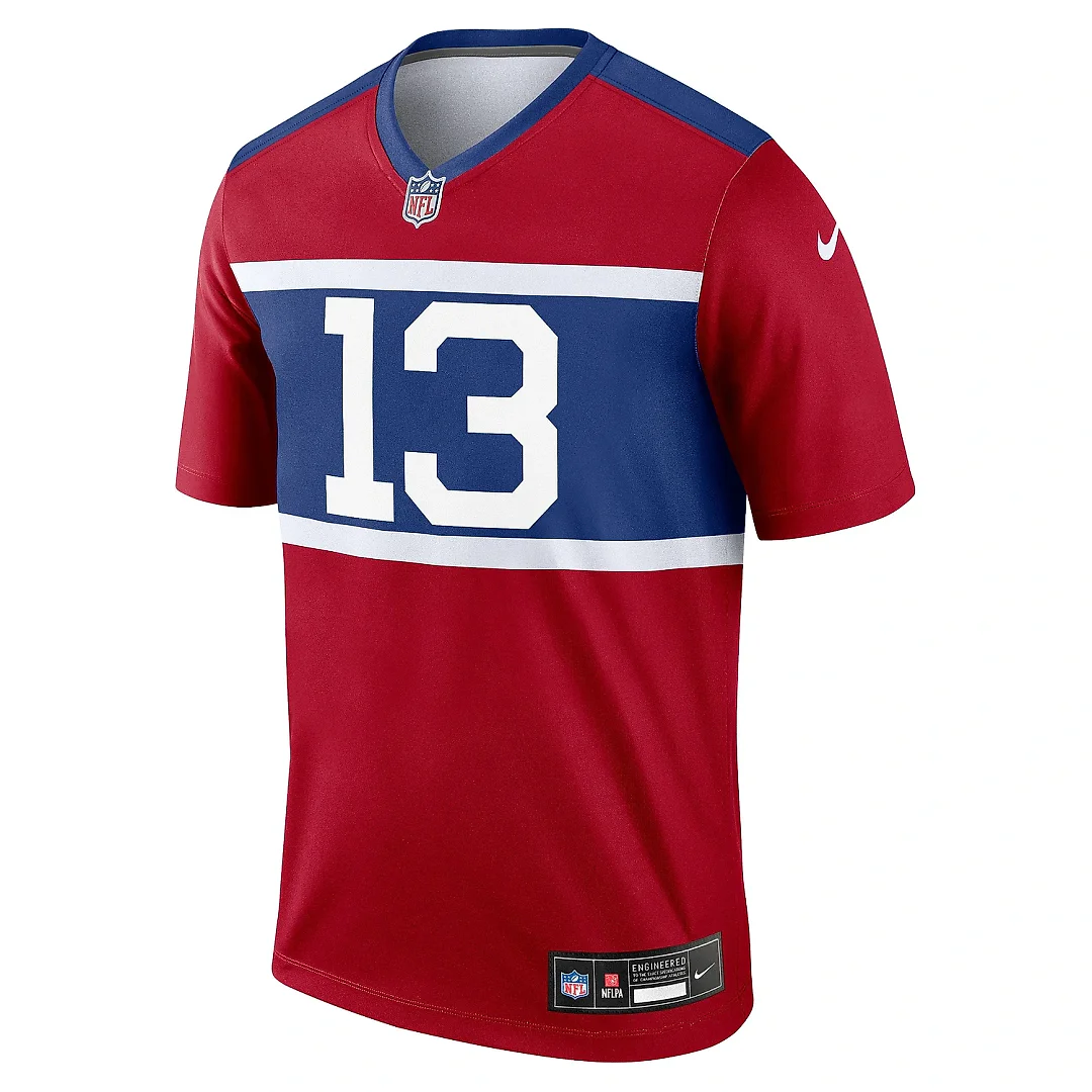 Zennovawear Men's New York Giants Jalin Hyatt Red Alternate Legend Player Performance Top