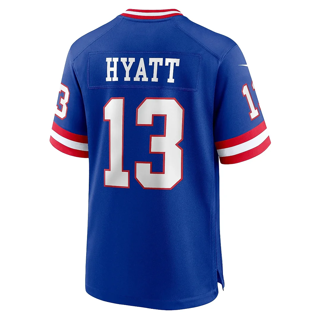 Zennovawear Men's New York Giants Jalin Hyatt Royal Team Game Jersey