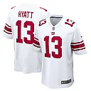 Zennovawear Men's New York Giants Jalin Hyatt White Game Jersey