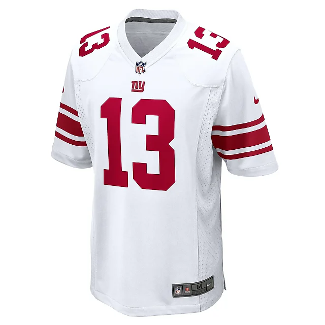 Zennovawear Men's New York Giants Jalin Hyatt White Game Jersey
