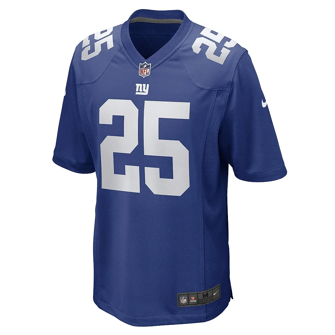 Zennovawear Men's New York Giants Jashaun Corbin Royal Game Player Jersey