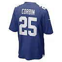 Zennovawear Men's New York Giants Jashaun Corbin Royal Game Player Jersey