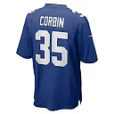 Zennovawear Men's New York Giants Jashaun Corbin Royal Team Game Jersey