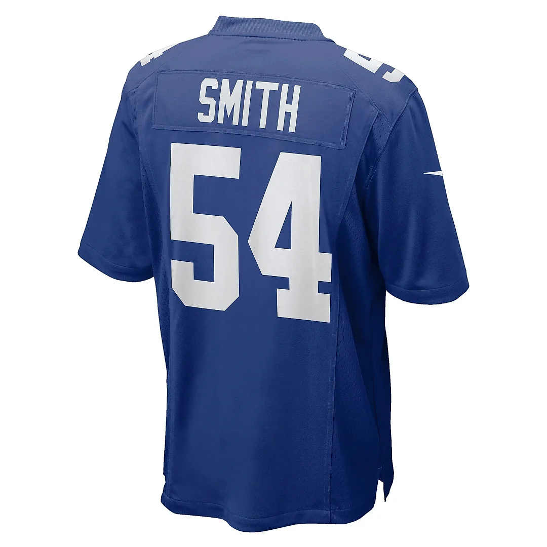 Zennovawear Men's New York Giants Jaylon Smith Royal Home Game Player Jersey