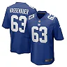 Zennovawear Men's New York Giants JC Hassenauer Royal Team Game Jersey