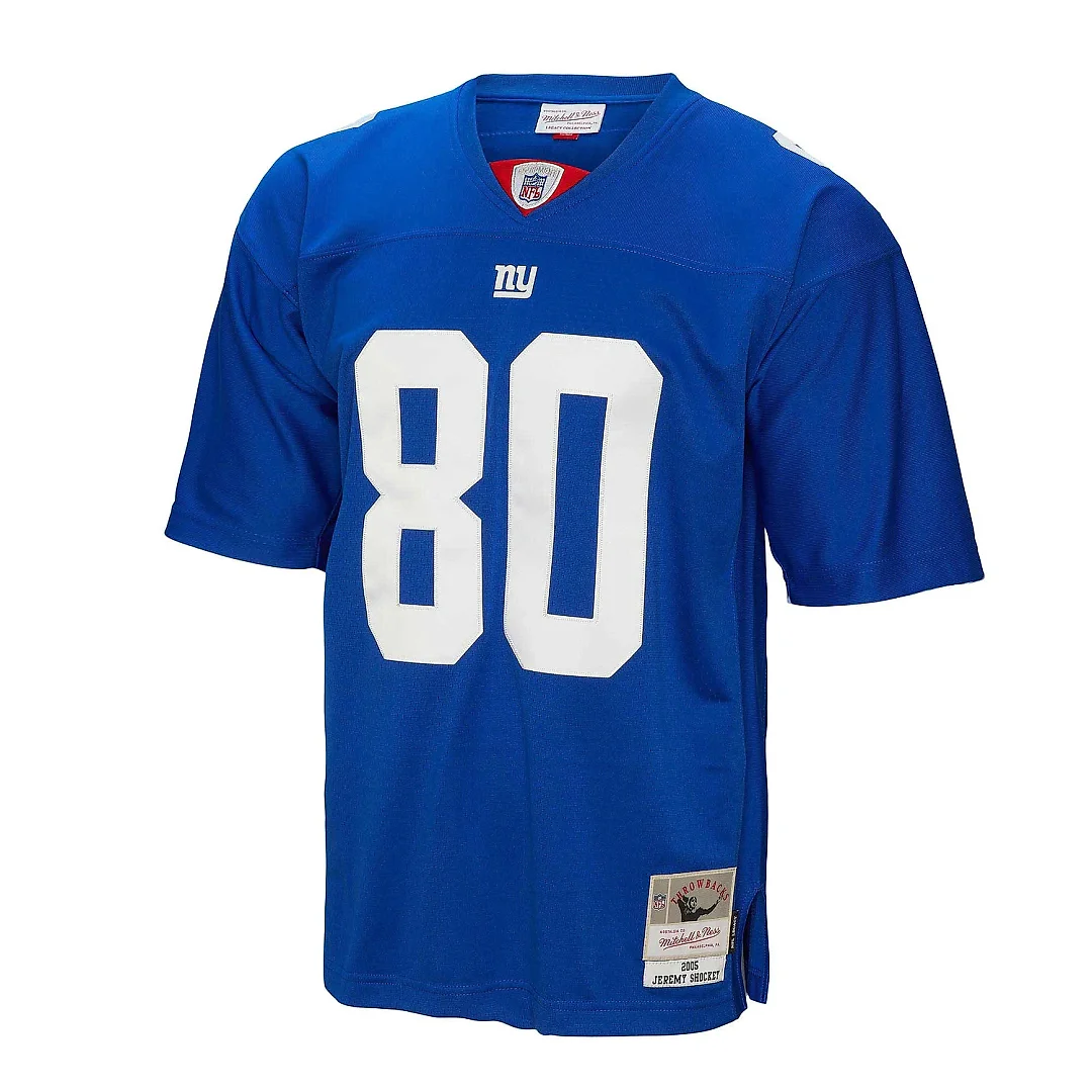 Zennovawear Men's New York Giants Jeremy Shockey Mitchell & Ness Royal Legacy Jersey