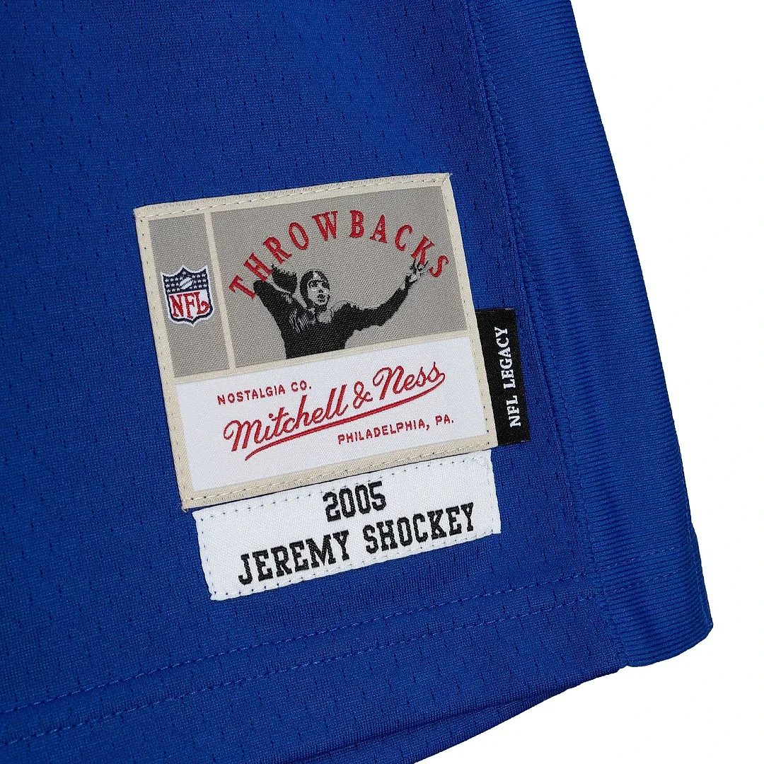 Zennovawear Men's New York Giants Jeremy Shockey Mitchell & Ness Royal Legacy Jersey