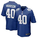 Zennovawear Men's New York Giants Joe Morrison Royal Retired Player Jersey