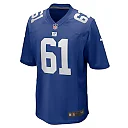 Zennovawear Men's New York Giants John Michael Schmitz Royal Team Game Jersey