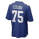 Zennovawear Men's New York Giants Joshua Ezeudu Royal Game Player Jersey