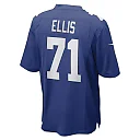 Zennovawear Men's New York Giants Justin Ellis Royal Game Player Jersey