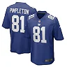 Zennovawear Men's New York Giants Kalil Pimpleton Royal Game Player Jersey