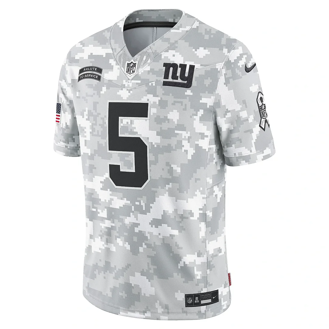 Zennovawear Men's New York Giants Kayvon Thibodeaux Arctic Camo 2024 Salute to Service Limited Jersey