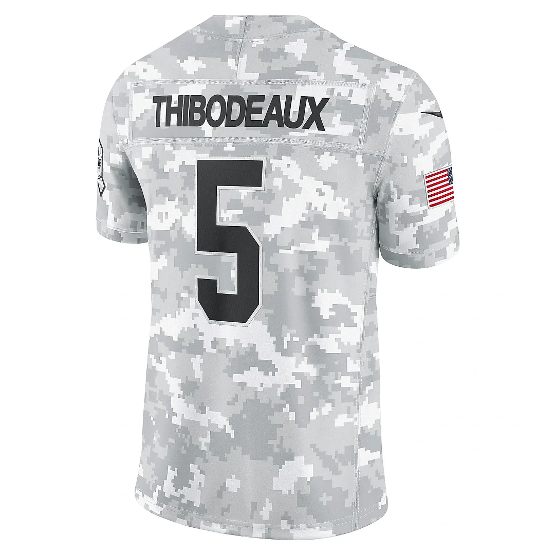 Zennovawear Men's New York Giants Kayvon Thibodeaux Arctic Camo 2024 Salute to Service Limited Jersey