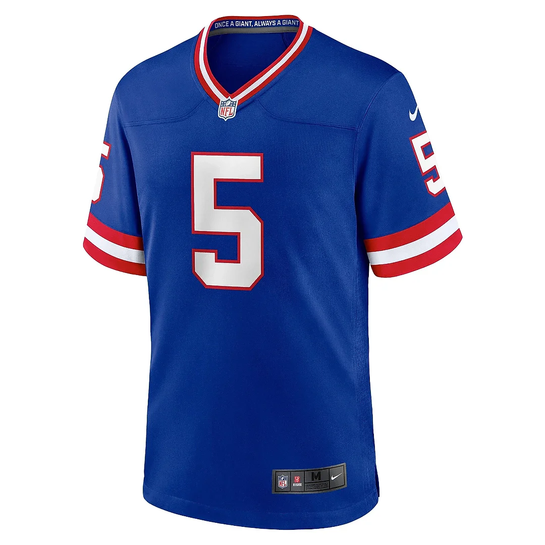 Zennovawear Men's New York Giants Kayvon Thibodeaux Royal Classic Player Game Jersey