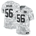 Zennovawear Men's New York Giants Lawrence Taylor Arctic Camo 2024 Salute to Service Retired Player Limited Jersey