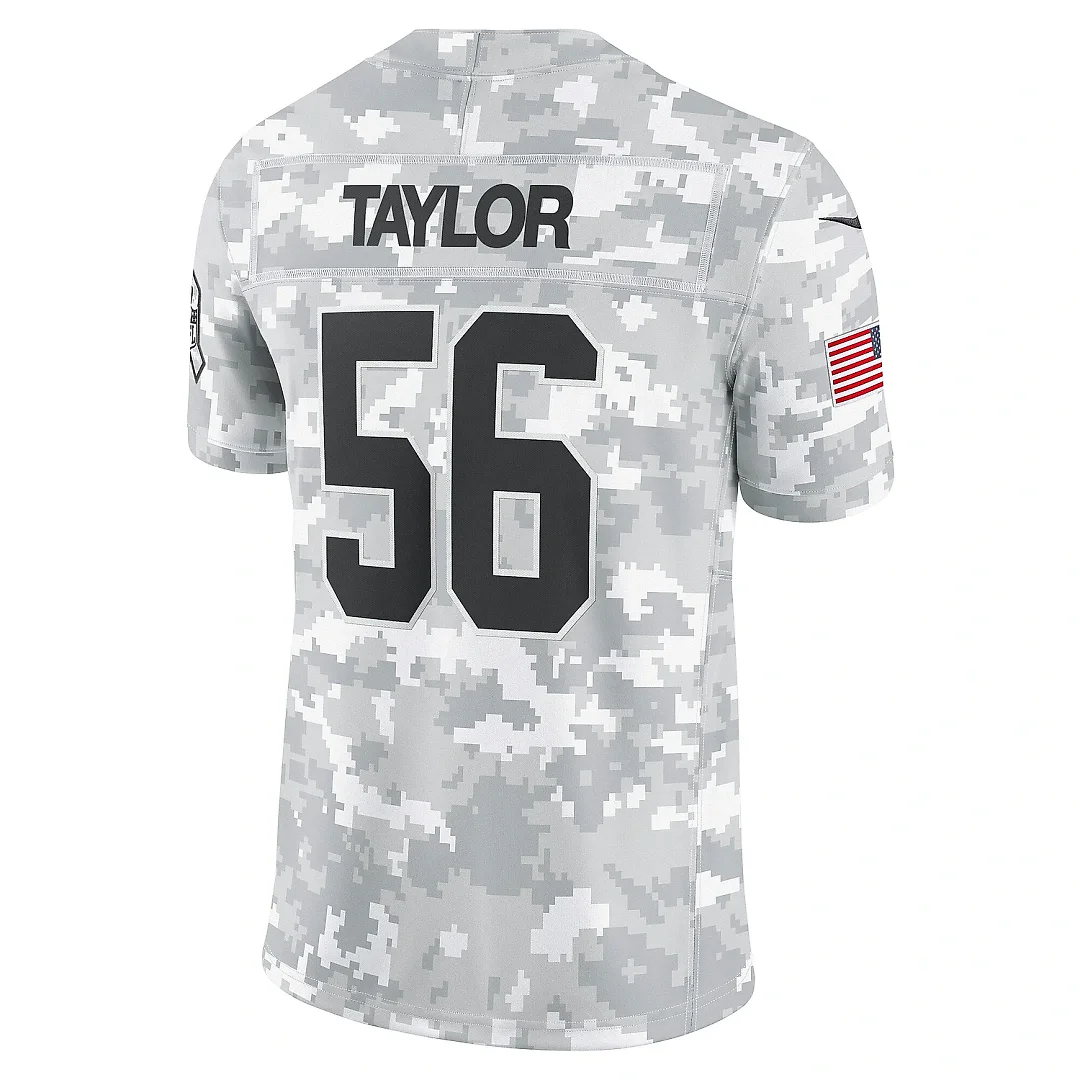 Zennovawear Men's New York Giants Lawrence Taylor Arctic Camo 2024 Salute to Service Retired Player Limited Jersey