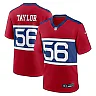 Zennovawear Men's New York Giants Lawrence Taylor Century Red Alternate Retired Player Game Jersey