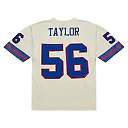 Zennovawear Men's New York Giants Lawrence Taylor Mitchell & Ness Cream Chainstitch Legacy Jersey