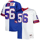 Zennovawear Men's New York Giants Lawrence Taylor Mitchell & Ness Royal/White Big & Tall Split Legacy Retired Player Jersey