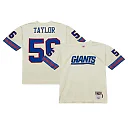 Zennovawear Men's New York Giants Lawrence Taylor Mitchell & Ness Cream Chainstitch Legacy Jersey