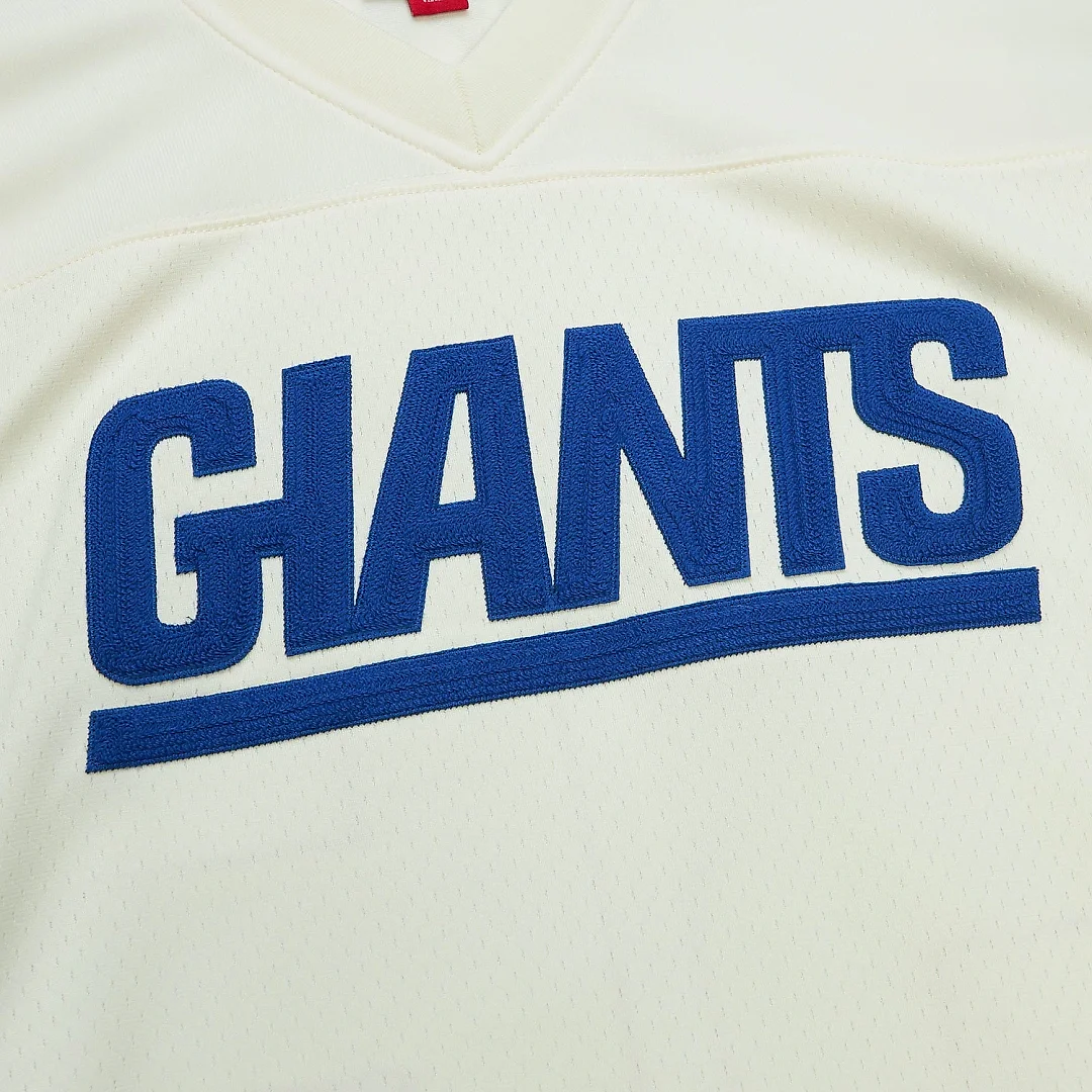 Zennovawear Men's New York Giants Lawrence Taylor Mitchell & Ness Cream Chainstitch Legacy Jersey