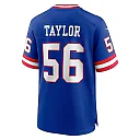 Zennovawear Men's New York Giants Lawrence Taylor Royal Classic Retired Player Game Jersey