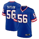 Zennovawear Men's New York Giants Lawrence Taylor Royal Classic Retired Player Game Jersey