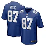 Zennovawear Men's New York Giants Makai Polk Royal Home Game Player Jersey