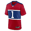 Zennovawear Men's New York Giants Malik Nabers Century Red Alternate Game Jersey