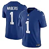Zennovawear Men's New York Giants Malik Nabers Royal Vapor F.U.S.E. Limited Jersey