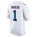 Zennovawear Men's New York Giants Malik Nabers Tundra White Fashion Jersey