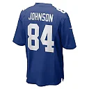 Zennovawear Men's New York Giants Marcus Johnson Royal Home Game Player Jersey