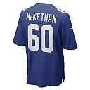 Zennovawear Men's New York Giants Marcus McKethan Royal Game Player Jersey