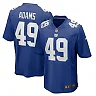 Zennovawear Men's New York Giants Matthew Adams Royal Team Game Jersey