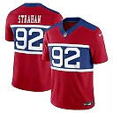 Zennovawear Men's New York Giants Michael Strahan Century Red Alternate Vapor F.U.S.E. Retired Player Limited Jersey