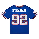 Zennovawear Men's New York Giants Michael Strahan Mitchell & Ness Royal Big & Tall 1993 Retired Player Jersey