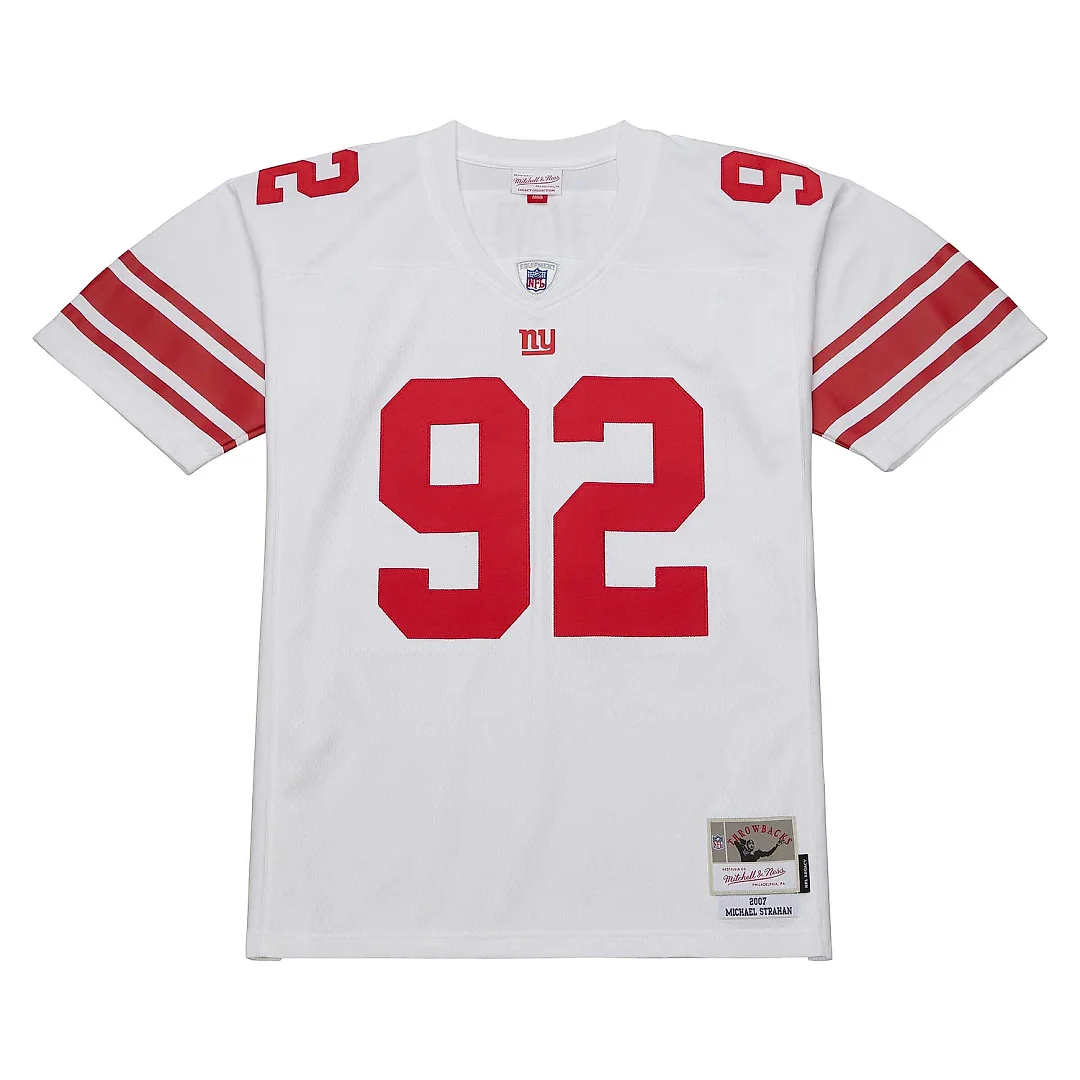 Zennovawear Men's New York Giants Michael Strahan Mitchell & Ness White Legacy Jersey